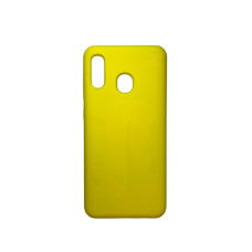 Силіконовий чохол на Samsung A20/A30 #20 Жовтого кольору Силіконовий чохол на Samsung A20/A30 #20 Жовтого кольору