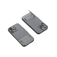 Протиударний силіконовий чохол з золотою підставкою на Samsung Redmi Note11/11S INVISIBLE BRACKET CASE GRAY