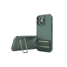 Протиударний силіконовий чохол з золотою підставкою на Samsung Redmi 10C INVISIBLE BRACKET CASE GREEN
