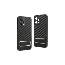 Протиударний силіконовий чохол з золотою підставкою на Samsung Redmi 10C INVISIBLE BRACKET CASE BLACK
