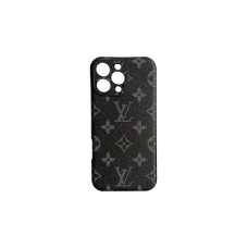 LV Leather Case iPhone 14 ProMax Black/Grey