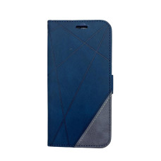 Чохол-Книжка Nubuk на Samsung Galaxy A35 синього кольору 