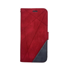 Чохол-Книжка Nubuk на Samsung Galaxy A35 червоного кольору 