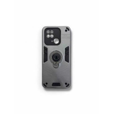 Протиударний чохол із захистом камери на Xiaomi Redmi 10C Slide Phone Case with Ring SILVER