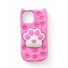 Чохол антистрес Squish Cat Paw Case на iPhone 14 Pro розового кольору Чохол антистрес Squish Cat Paw Case на iPhone 14 Pro розового кольору