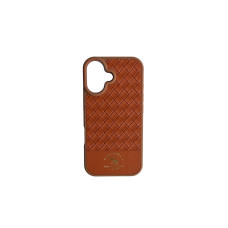 Шкіряний чохол Polo Santa Barbara коричневого кольору на iPhone 16 Шкіряний чохол Polo Santa Barbara коричневого кольору на iPhone 16