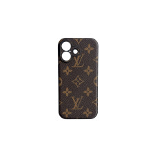 LV Leather Case iPhone 16 Brown