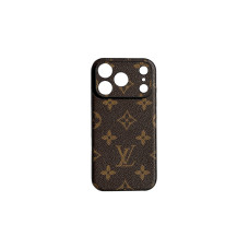 LV Leather Case iPhone 17 Pro Brown